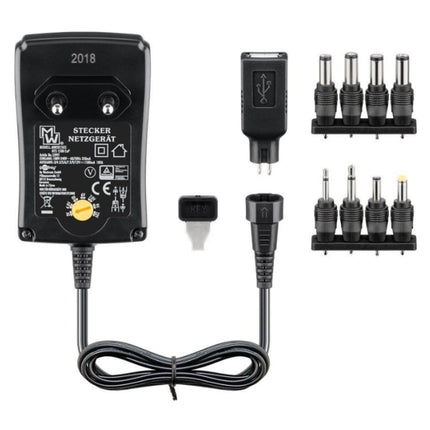 Euro-Label Universele AC - DC adapter - 1500mA ( 3 - 12 volt)