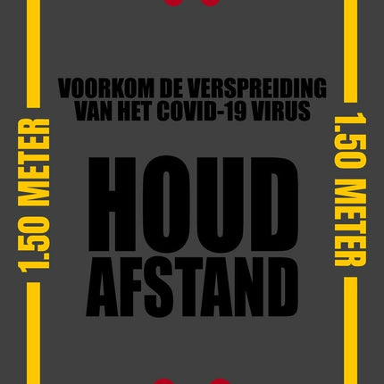 Euro-Label Vloermat met Covid-19 informatieteksten