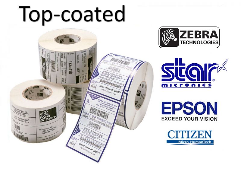 Premium Coated Direct Thermische Labels met permanente belijming