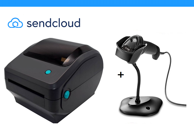 Kies hier het aantal verzendlabels / EL-1180 Labelprinter met USB=Wifi - € 120,- / Zebra DS2208 met USB kabel en standaard - € 105,-