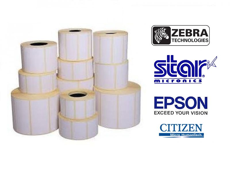 Uncoated Direct thermisch papieren labels met permanente belijming
