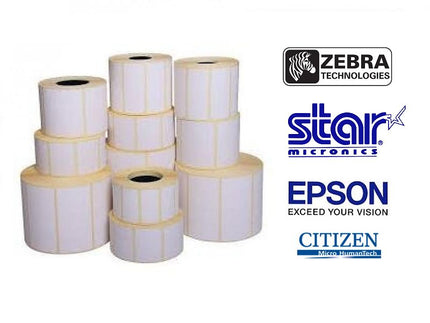 Uncoated Direct thermisch papieren labels met permanente belijming
