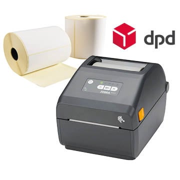 Zebra Bundelpakket - Zebra Printer + 12 rollen DPD etiketten