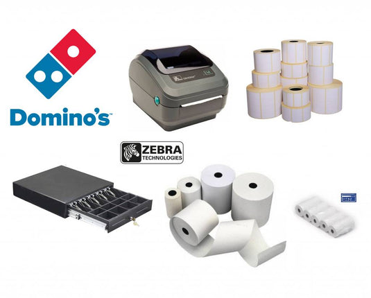 Zebra Etiketten voor Domino's Pizza