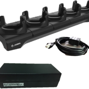 Zebra Oplaad-/communicatiestation voor TC5x 5 slots ethernet (incl voeding en kabel)