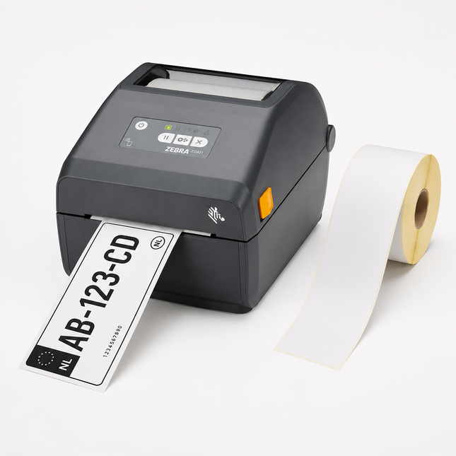 Zebra ZD421D Kenteken Etiketten Starterspakket